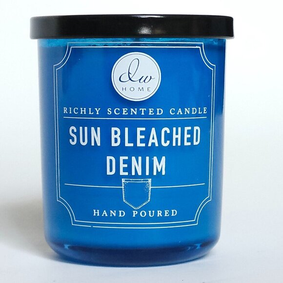 BEAUTIFUL SUN BLEACHED DENIM Candle BNIP Highly Scented Candle - Picture 2 of 8